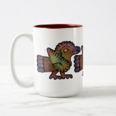 Ancient Mayan Birds Tweekleurige Koffiemok (Links)