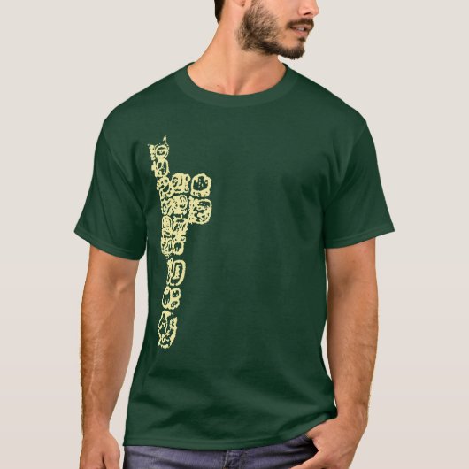 Ancient Mayan Hieroglyphs Shirt (Voorkant)