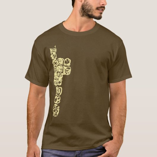 Ancient Mayan Hieroglyphs Shirt (Voorkant)