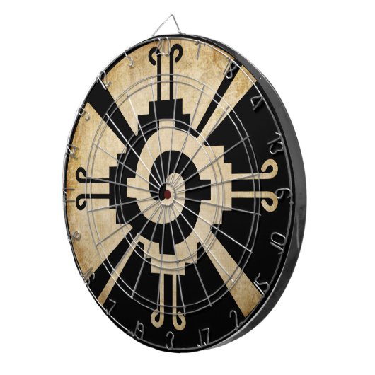 Ancient Mayan Hunab-Ku Dartbord (Voorkant Rechts)