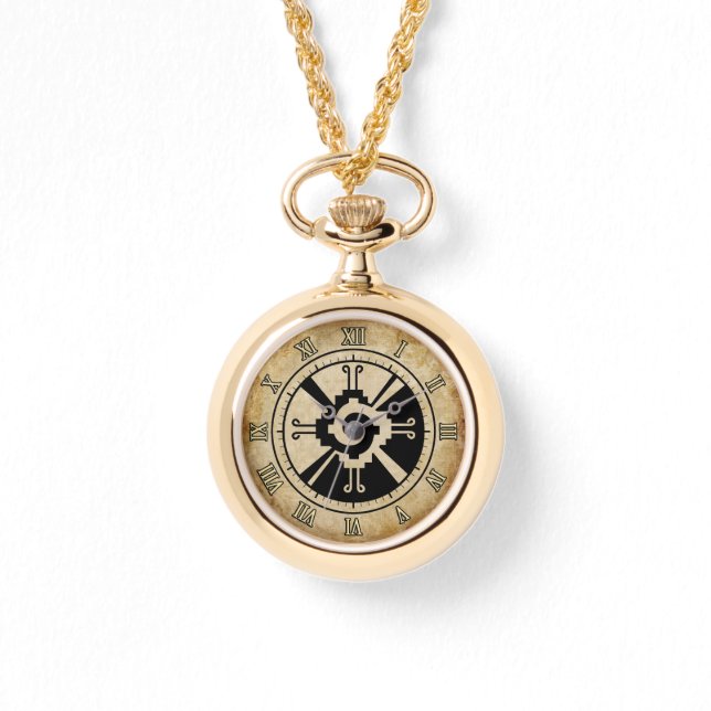 Ancient Mayan Hunab-Ku Horloge (Voorkant)