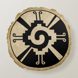 Ancient Mayan Hunab-Ku Rond Kussen