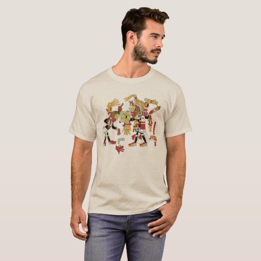 Ancient Mayan Mesoamerican Art Culture T-Shirt (Voorkant volledig)