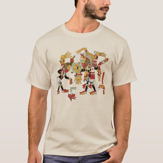 Ancient Mayan Mesoamerican Art Culture T-Shirt (Voorkant)