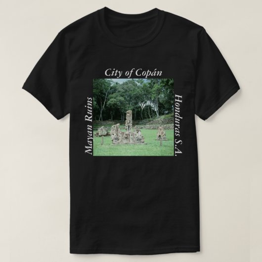 Ancient Mayan Ruins Copan Honduras Photo Design T-shirt (Design voorkant)