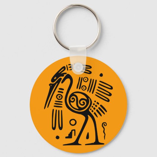 Ancient Mexicaans Motif Sleutelhanger (Voorkant)