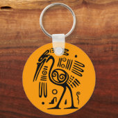 Ancient Mexicaans Motif Sleutelhanger (Voorkant)