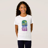 Ancient Mexicaans vogelontwerp T-shirt (Voorkant volledig)