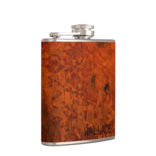 Ancient middeleeuws Hoesje van leder Heupfles (Rechts)