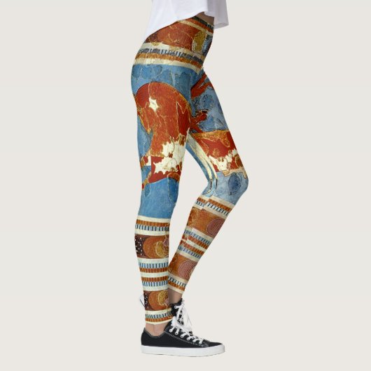 Ancient Minoan Crete Fresco Leggings (Rechts)