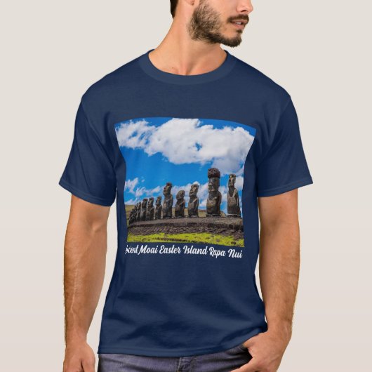 Ancient Moai Paaseiland Rapa Nui T-shirt (Voorkant)