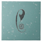 Ancient Monogram Letter C Ceramics Tegeltje (Voorkant)