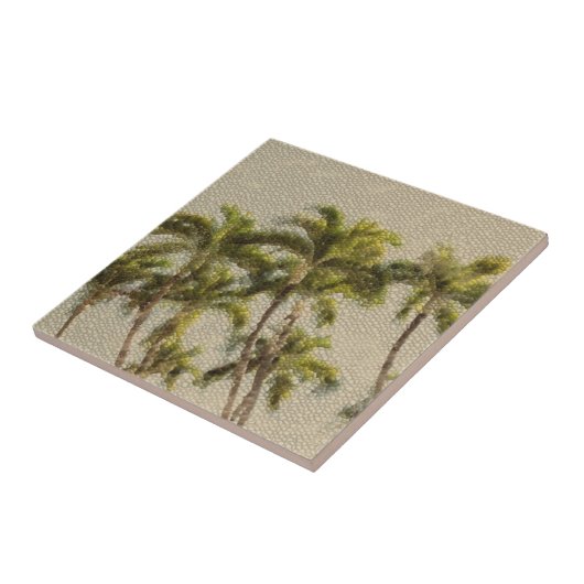 Ancient Mosaic Palms Tegeltje (Zijkant)