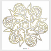 Ancient Mystery Mandala Gold Sticker (Vel)