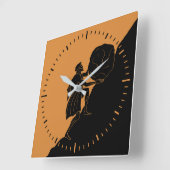 Ancient Mythology Sisyphus Watch Vierkante Klok (Hoek)