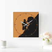 Ancient Mythology Sisyphus Watch Vierkante Klok (Huis)