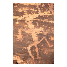 Ancient Native American Zuni Lizardman Petroglyph