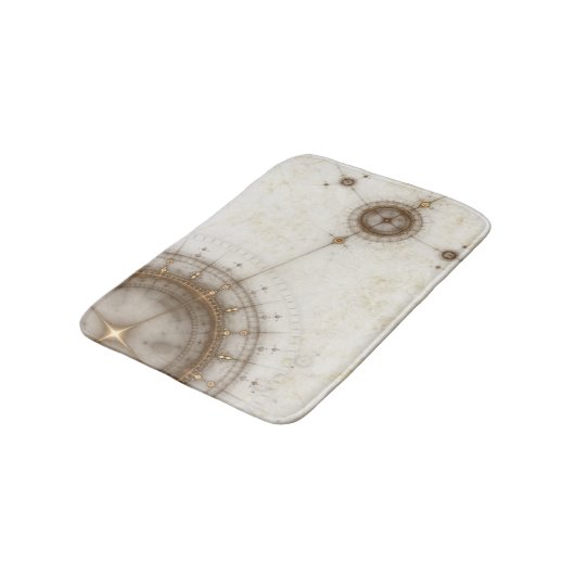 Ancient Nautical Chart, Grunge Badmat (Gekanteld)