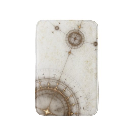 Ancient Nautical Chart, Grunge Badmat (Voorkant Verticaal)