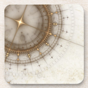 Ancient Nautical Chart, Grunge Bier Onderzetter