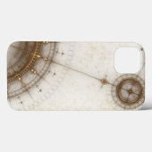 Ancient Nautical Chart, Grunge Case-Mate iPhone Case (Achterkant (horizontaal))