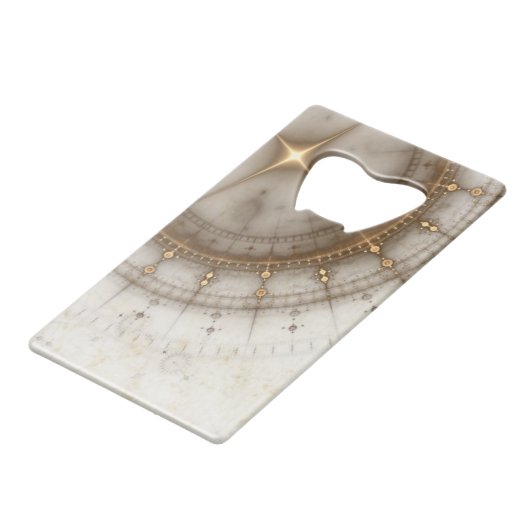 Ancient Nautical Chart, Grunge Creditkaart Flessenopener (Voorkant Gekanteld)