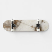 Ancient Nautical Chart, Grunge Skateboard (Horizontaal)