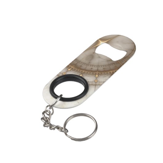 Ancient Nautical Chart, Grunge Sleutelhanger Flessenopener (Achterkant Gekanteld)