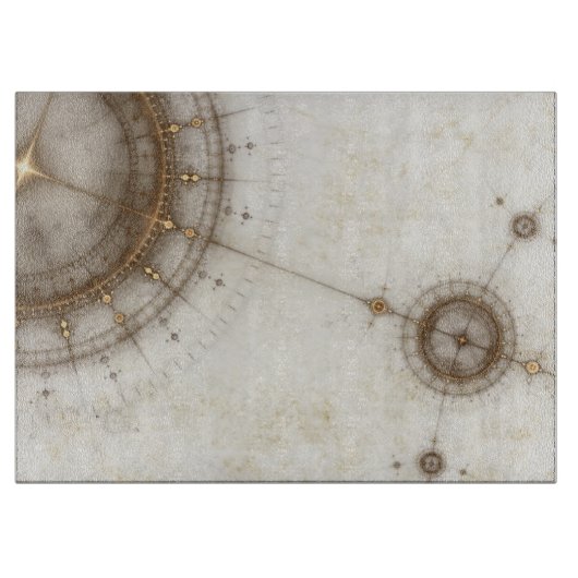 Ancient Nautical Chart, Grunge Snijplank (Voorkant)