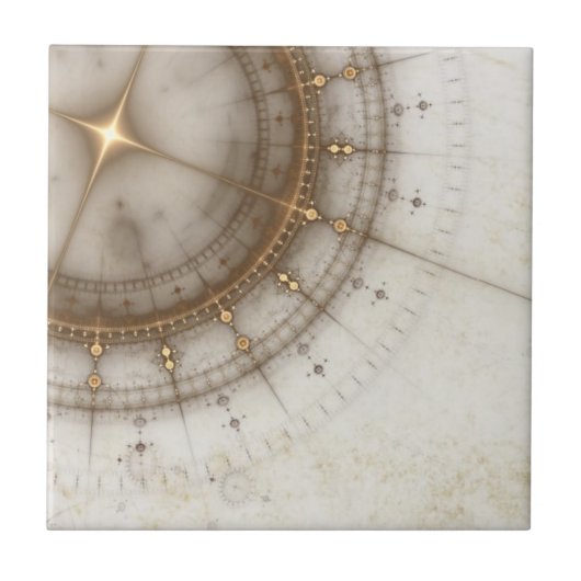 Ancient Nautical Chart, Grunge Tegeltje (Voorkant)