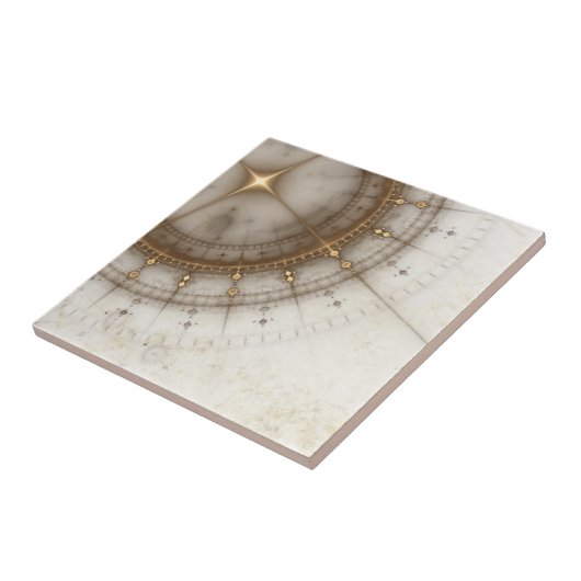 Ancient Nautical Chart, Grunge Tegeltje (Zijkant)