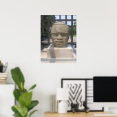 Ancient Olmec Head 4 Poster (Thuiskantoor)