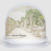 Ancient Olympia Greece Snow Globe – Historic  Sneeuwbol (Voorkant)