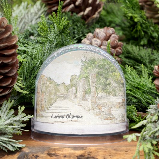 Ancient Olympia Greece Snow Globe – Historic  Sneeuwbol (Winter)