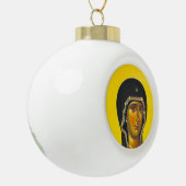 Ancient orthodox pictogram keramische bal ornament (Links)