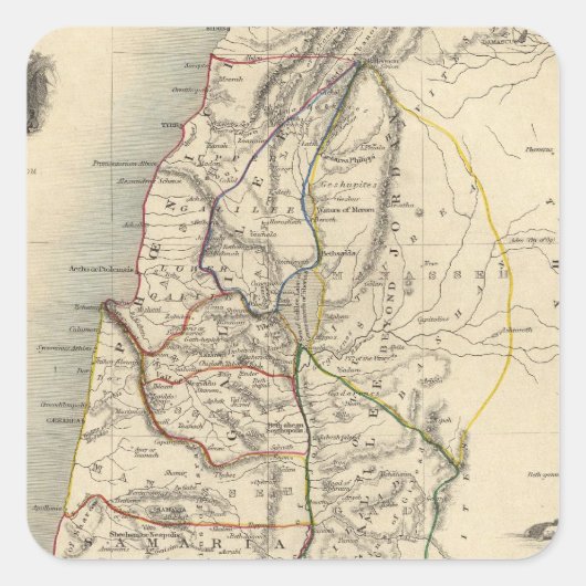 Ancient Palestine Vierkante Sticker (Voorkant)
