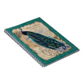 Ancient Peacock Formal Wedding Planner Journal Notitieboek (Rechterzijde)