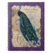 Ancient Peacock Formal Wedding Planner Journal Notitieboek (Voorkant)
