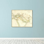 Ancient Perzisch Rijk Canvas Afdruk (Insitu (Houten vloer))