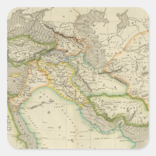 Ancient Perzisch Rijk Vierkante Sticker (Voorkant)