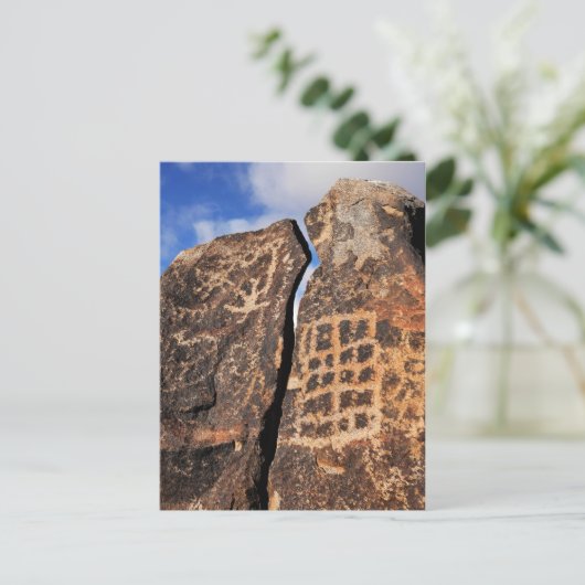Ancient Petroglyph Briefkaart (Staand voorkant)