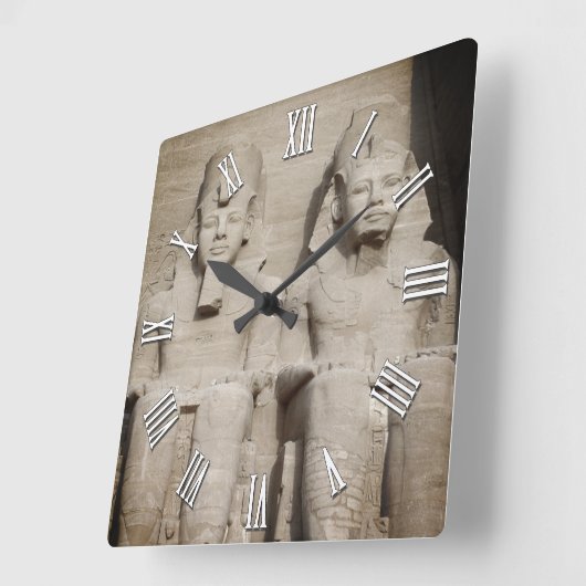 Ancient Pharaohs, Abu Simbel Temples / Egypte Vierkante Klok (Hoek)