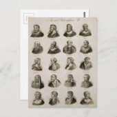 Ancient Philosophers Portrait Thinkers  Briefkaart (Voorkant / Achterkant)