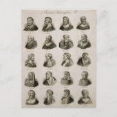 Ancient Philosophers Portrait Thinkers Briefkaart (Voorkant)