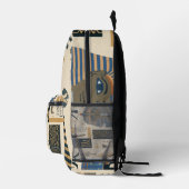 Ancient Print Backpack Bedrukte Rugzak (Rechts)