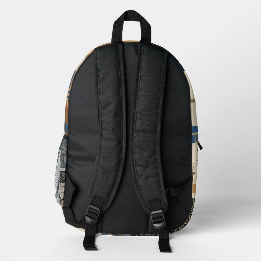 Ancient Print Backpack Bedrukte Rugzak (Achterkant)