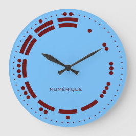 Ancient Red Blue Mayan Numerals Minimalist Art Grote Klok