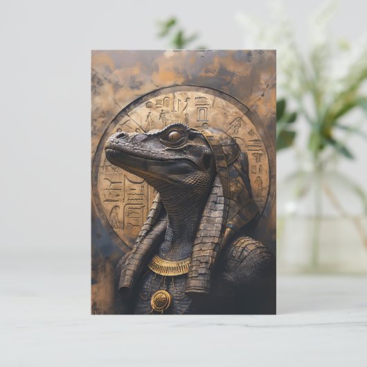 Ancient Reptilian Alien Bedankkaart (Staand voorkant)