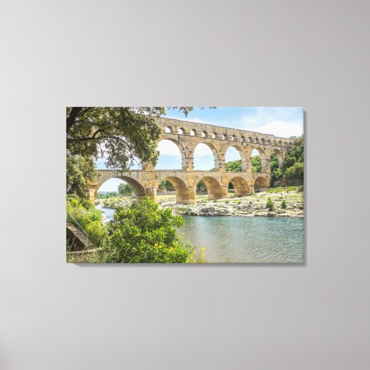 Ancient Roman Aqueduct Canvas Afdruk (Voorkant)