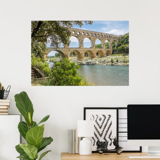 Ancient Roman Aqueduct Poster (Thuiskantoor)